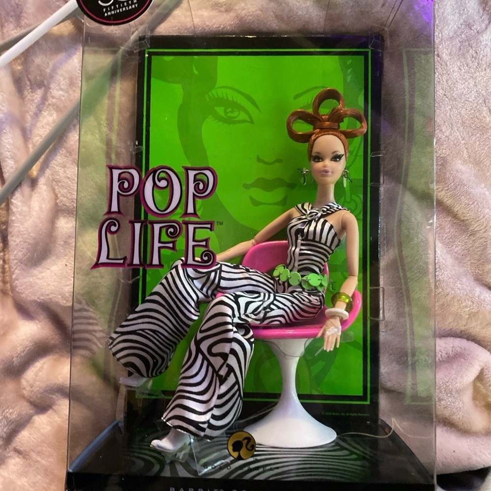 Mattel Pop Life Barbie Doll with Black and White Outfit